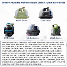 1400B 3353 Machine Attachments Parts for Bissell Little Green Multi-Purpose Portable Carpet Cleaner 1400B 3353 1425 3588F 1400 2458 3748 1986 3288 Series, 3" Tough Stain Brush Tool for Carpet Cleaners
