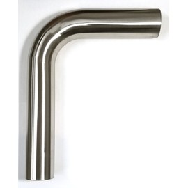 2" Stainless 90° Mandrel Bend - 1.5D Loose Radius - 16GA/.065" Wall - 5" Leg/8" Leg - SS304