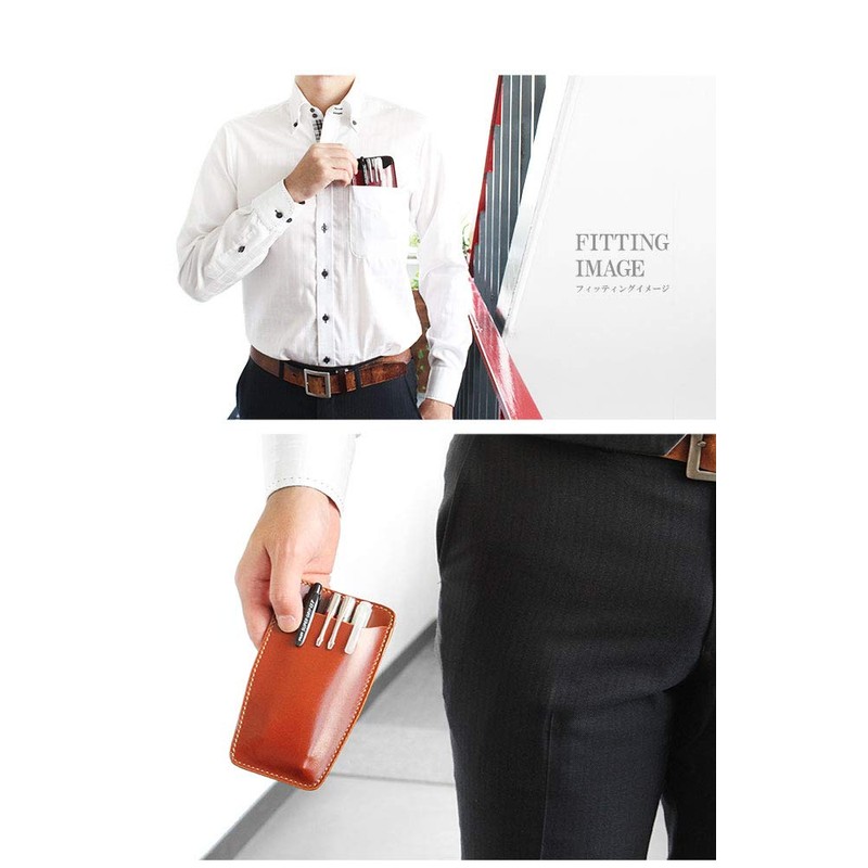 Pen Case Leather Genuine Leather Pen Holder Pocket In Pen