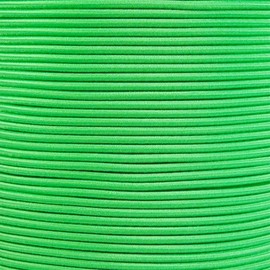 PARACORD PLANET 25 Feet 1/8" Shock Cord (Also Known As Bungee Cord) For Replacement, Repair, & Outdoors Neon Green
