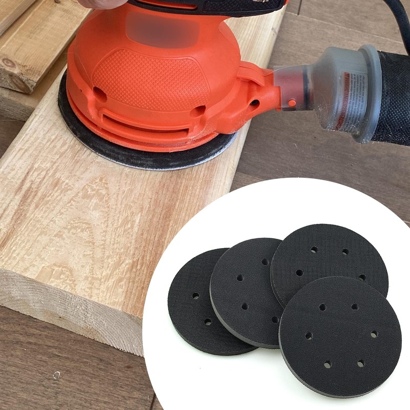 6 Inch 6 Hole Interface Pad Hook and Loop Soft