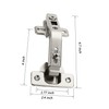135 Degree Lazy Susan Hing-2 Pack Face Frame Plate for