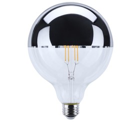 Satco LED G40 Globe Bulb 8W 100W Equivalent 2700K Warm White 90+ CRI Silver Crown Medium Base 120V Dimmable – Part S12545