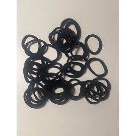 Unbranded Women Elastic Hair Ties Black Hair Bands Ponytail Holders —  Lot Of 40 Count
