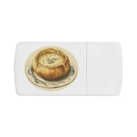 'Sourdough Bread Bowl Filled with Creamy Soup' Pill Box with Tablet Splitter (PI00034040)