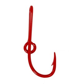 BT Outdoors Eagle Claw Candy Apple Red Hat Hook Fish Hook for Hat Candy Apple Red Fish Hook Money/Tie Clasp