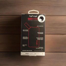 myCharge GOXTRA Portable Charger 4000mAh with Built-In USB + Built-in Strap