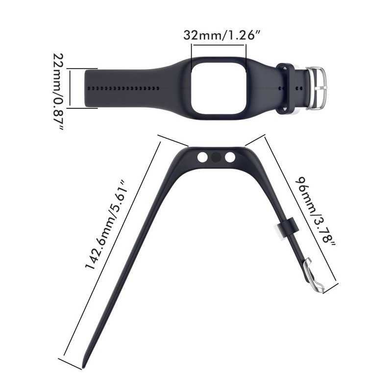 Silicone Watch Bands Replacement Bands Soft Comfortable with Steel Buckle
