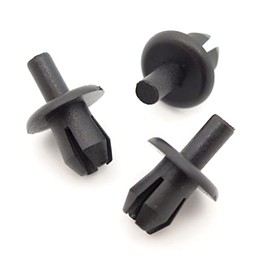 VVO Fasteners- Black Plastic Side Skirt, Sill Moulding Cover Trim Clips for Saab 9-3, (Pack of 10)