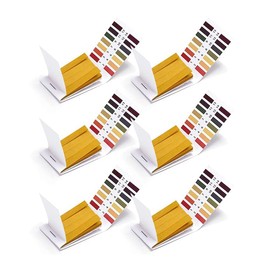 6 Packs PH 1-14 Test Indicator, PH Test Strips, Litmus Paper for Urine, Saliva, Water, Pool, Aquarium, Soil & Hydroponics(480 Strips)