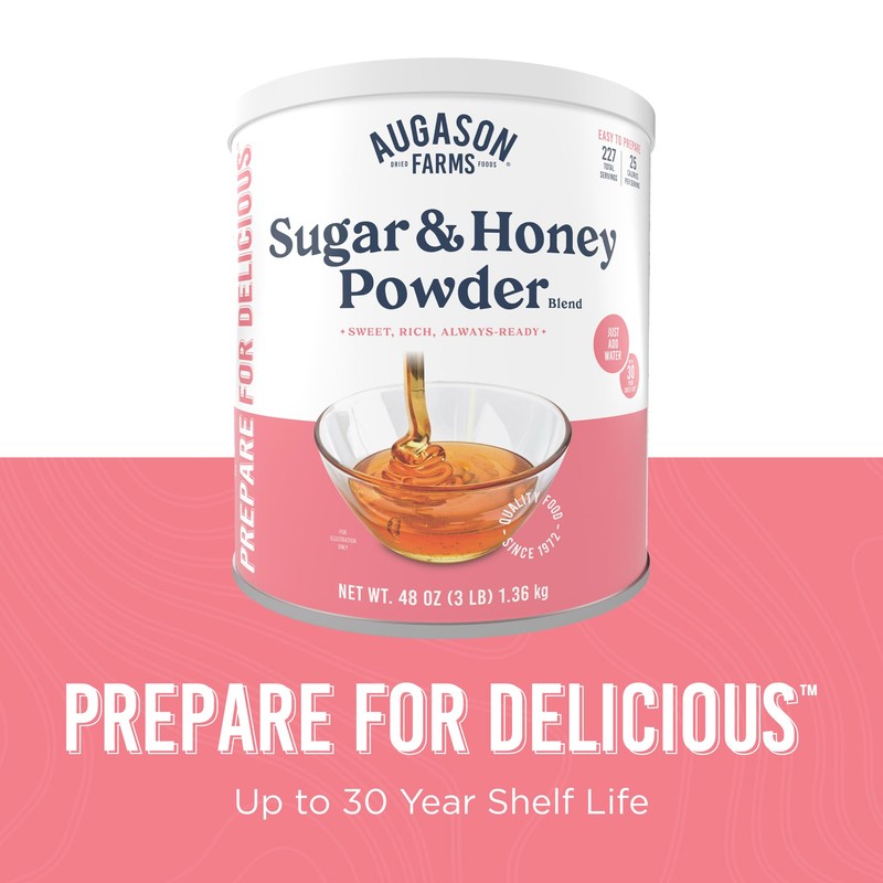 Sugar and Honey Powder Mix Can Emergency Food Supply, 227
