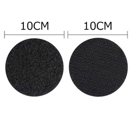 ANDERK 6 Paare Rund 10CM Klettband Selbstklebend Extra Stark Klettverschluss Selbstklebend, Schwarz