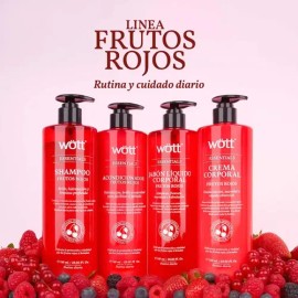 Crema Corporal Hidratante Wött Frutos Rojos 740ml Frutos Rojos
