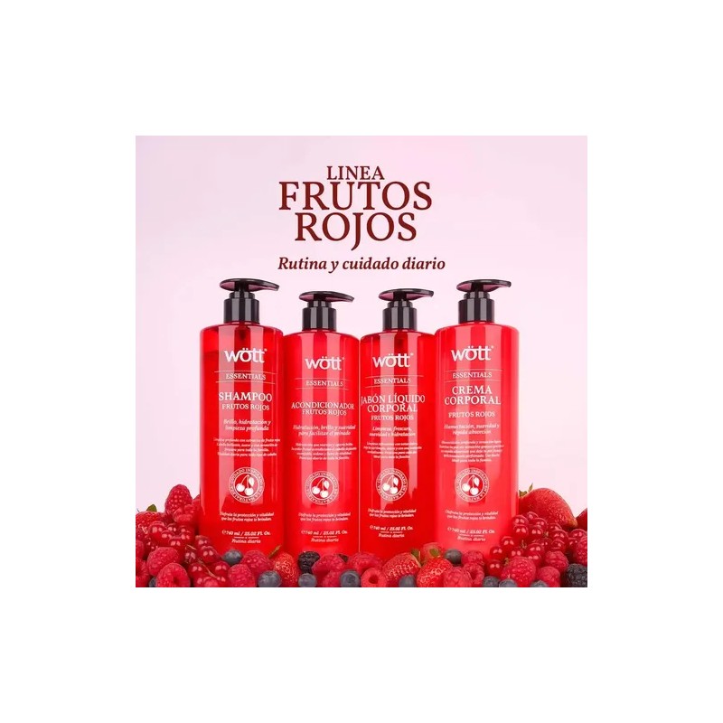 Crema Corporal Hidratante Wött Frutos Rojos 740ml Frutos Rojos