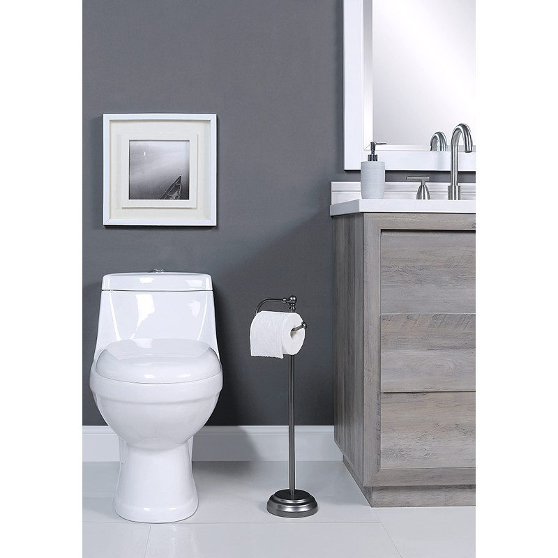 SunnyPoint Classic Bathroom Free Standing Toilet Tissue Paper Roll Holder
