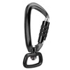 Carabiner Clip Auto Locking Square Bottom 360 Rotational Hook Accessory
