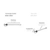 PIERCINGLINE Set of 3 925 Sterling Silver Nose Piercing Ball