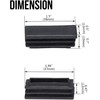 1/2" x 1 1/2" Rectangle Tubing End Caps, 13mm x
