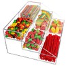 Clear Acrylic 3-Tier Organizer with 6 Equal Compartments – Countertop