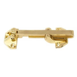 Defiant Door Security Guard Lock Heavy Duty Swing Locker Bright Brass Finish