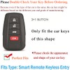 SANRILY Carbon Fiber Pattern 4 Button Smart Key Fob Cover