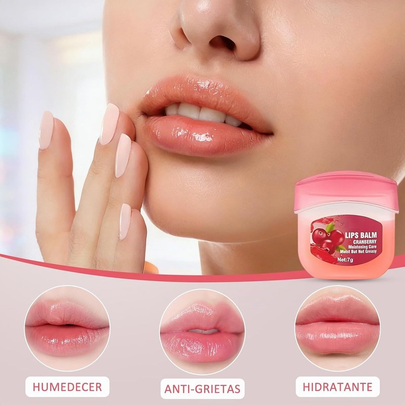 Set de 8 bálsamos labiales con sabor a frutas, Set