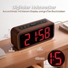 Alarm Clock Loud for Deep Sleepers, Wooden Alarm Clock with