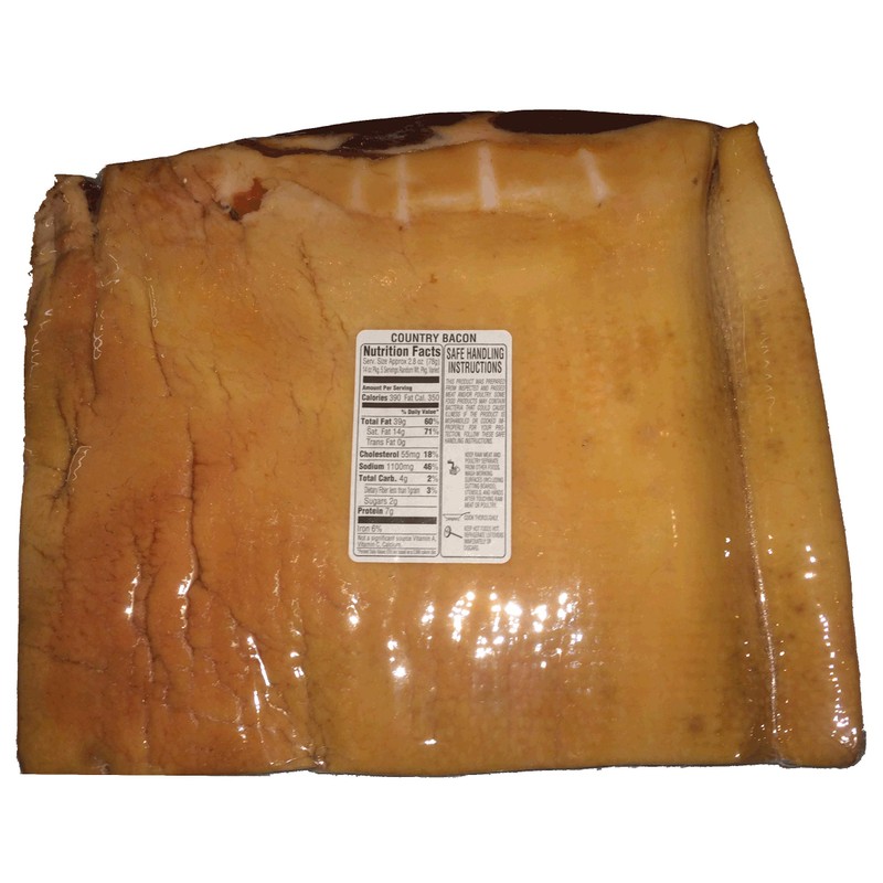 Julia's Southern Foods Old-Fashioned Country Cured and Smoked Applewood Slab