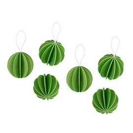 LOVI The Original Baubles Light Green - 4 cm - Set of 6