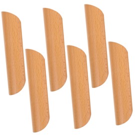 jojofuny 6pcs Pull Handles Chic Rustic Cabinet Handles for Dressers Furniture Hardware for Cupboards and Wardrobes Beech Design