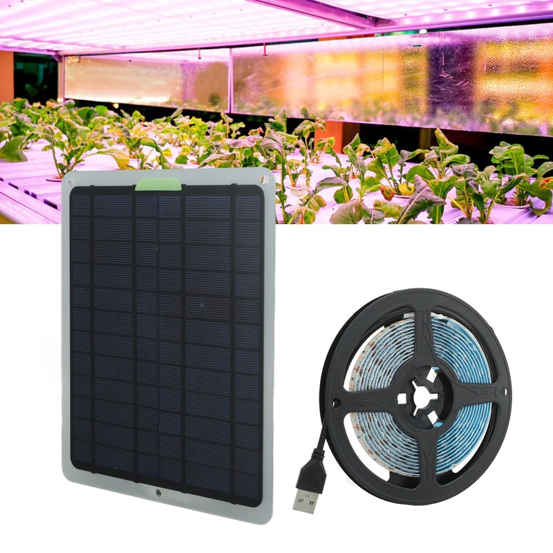 20W Full Spectrum Solar Power Lamp LED 5V IP65 Waterproof