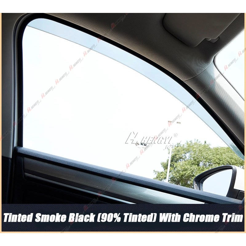 ZTT Smoke Tinted Window Deflector Wind Rain Guards For 2022-2024
