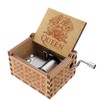 Huntmic Queen Wood Music Boxes, Antique Engraved Musical Boxes Case