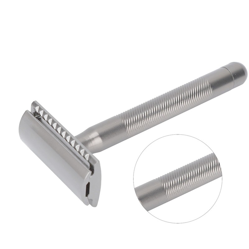Double Edge Safety Razor Men Home Salon Portable Zinc Alloy
