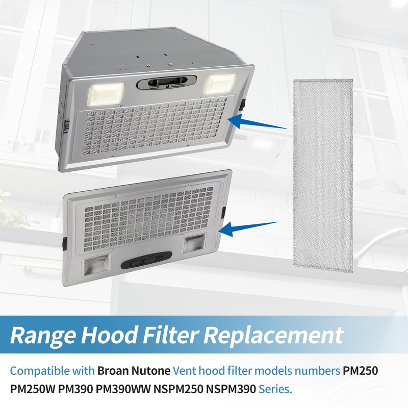 NBPLUS S99010370 Range Hood Filter for Broan PM250, PM390, 99010370,