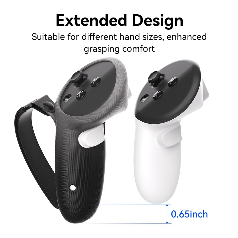 HZLucki Upgraded Controller Grips Compatible with Meta Quest 3S/Quest 3