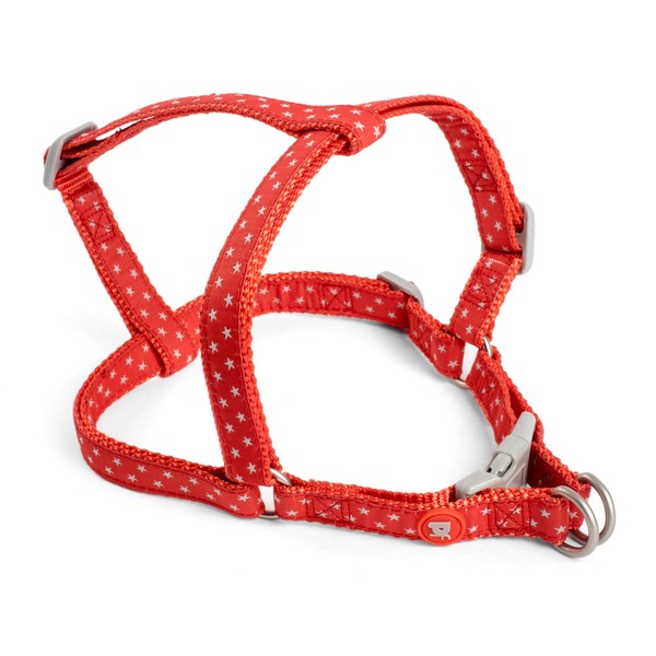 Petface (Little Petface) Puppy Dog Harness, Small, Grey Stars