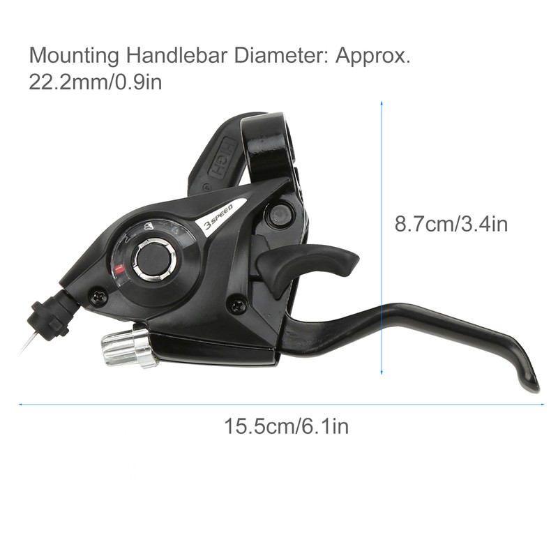 WAKE Bicycle Shifter Brake MTB Road Bike Riding Cycling Disc