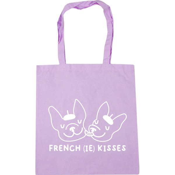 Hippowarehouse French (ie) kisses - French bulldog Tote Shopping Gym