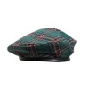 Women Winter Plaid French Beret Hat Tartan Check Artist Painter