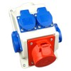 RoadEu Combination Wall Socket 16 A 5P with 4 x