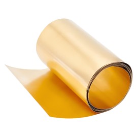 OLYCRAFT Brass Sheet Brass Strips Gold Brass Sheet Metal Foil Plate 0.2 mm Brass Thin Sheet Brass Plates Brass Foil for DIY Cutting Craft Making 1000 x 100 x 0.2 mm