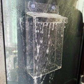 All cheerful Clear Outdoor Waterproof Brochure Holder with Lid permit boxe Large Real Estate Sign Holder Flyer Display 8.5x11 Wall Mounting Literature Dispenser (Pack of 1)