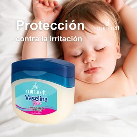 Minarett Vaselina de Bebé 90 g Limpia Suaviza y Protege.