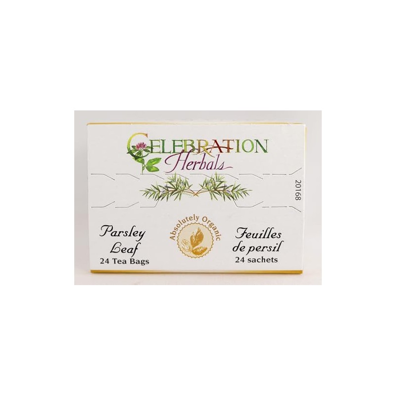 Celebration Herbals Té de hojas de perejil orgánico sin cafeína,