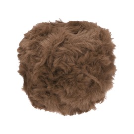 PATIKIL 70yds Faux Fur Yarn, Fuzzy Yarn Crochet Fluffy Yarn Soft Chunky Polyester Plush Fur Eyelash for Crocheting Knit Blanket Rug Sweater Scarf Hat Bear Craft, Brown