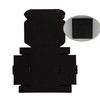 SUNLPH 50 Pack 4x4x1 Inches Small Shipping Boxes, Black Corrugated