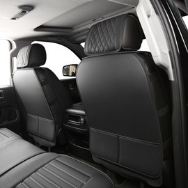 JOJOBAY Chevy Silverado Seat Covers,GMC Sierra Seat Covers,Custom Fit 2007-2025 1500 2500HD 3500HD Crew Extended Regular Cab,LT LZT RST Trail Boss(Front Pair,Black White)