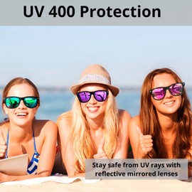 Eyegla Matte BlackSunglasses Bulk Adults Party Sunglasses 80s Glasses Shades Men Women Party Favors,10 Pack