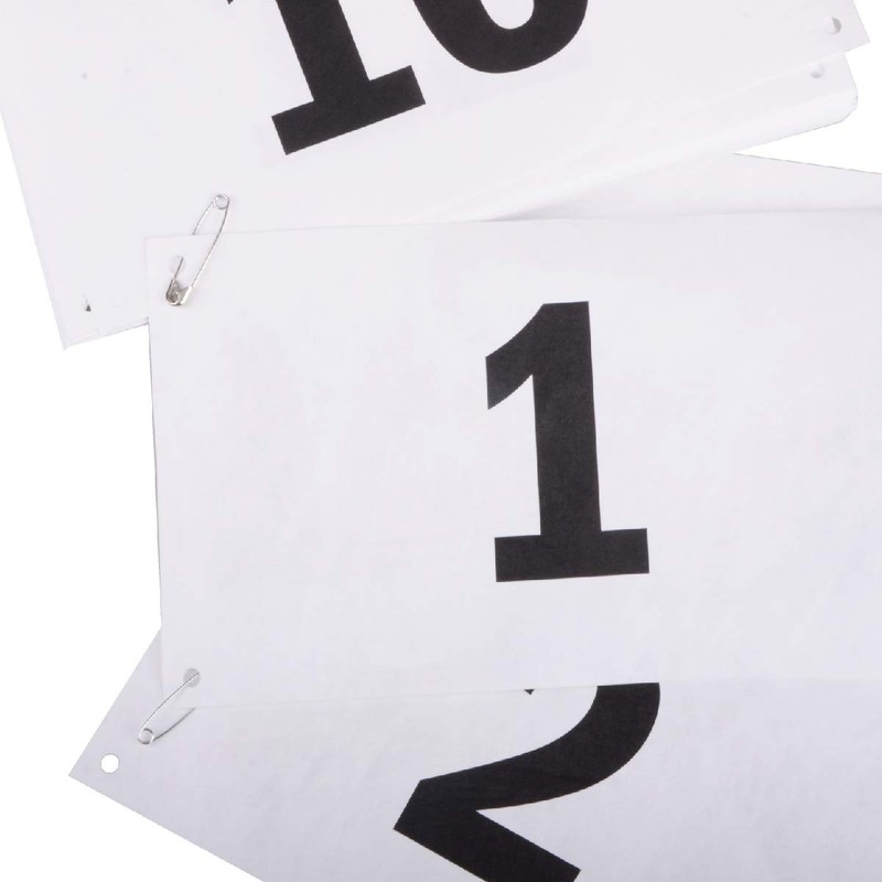 Azarxis Running Bib Competitor Numbers with Safety Pins, Tyvek Tearproof